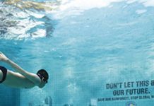 Señales bajo el agua, rotulación en la profundidad