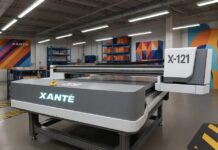 Xante incorpora la X-121 a su línea de impresoras planas UV Adobe Postscript